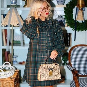 Elizabeth Wilson Tartan Shift Dress
